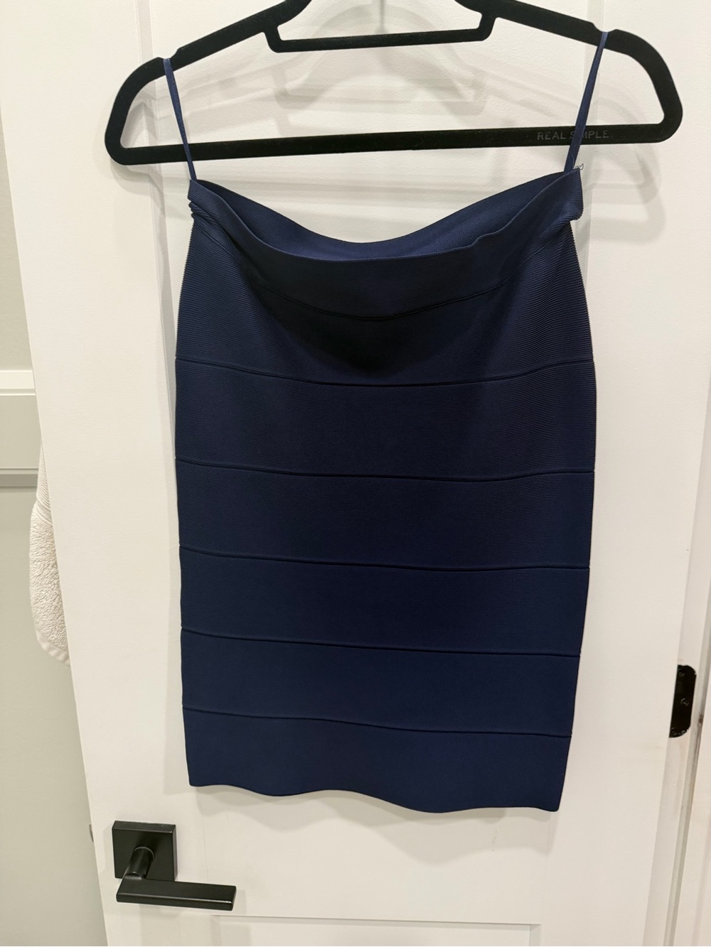 BCBGMaxAzria Navy Bandage Pencil Skirt